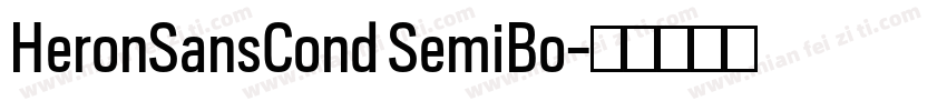 HeronSansCond SemiBo字体转换